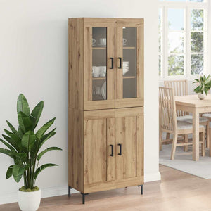Highboard 2 pcs Artisan Oak Επεξεργασμένο ξύλο - Pakobazaar