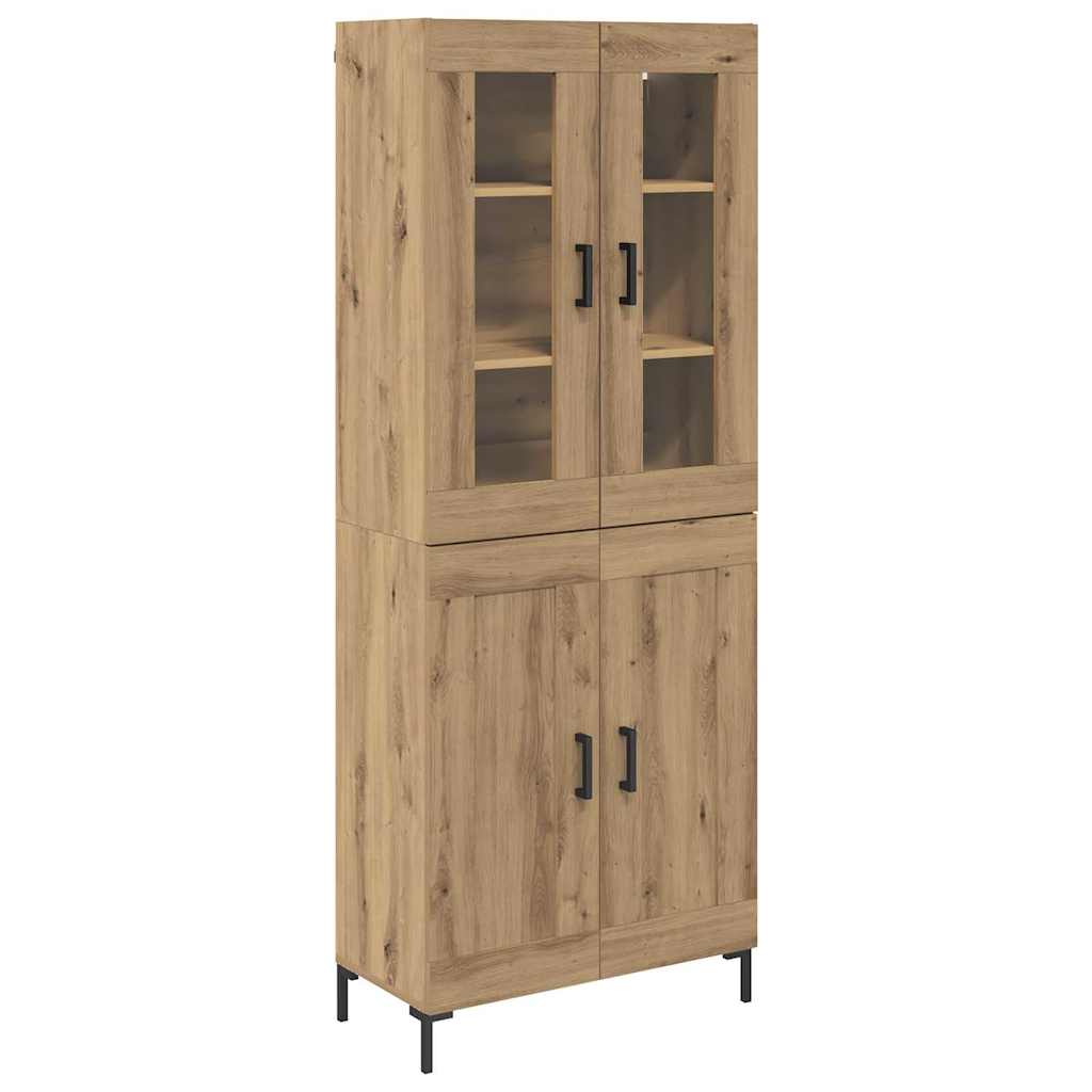 Highboard 2 pcs Artisan Oak Επεξεργασμένο ξύλο - Pakobazaar