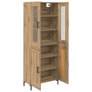 Highboard 2 pcs Artisan Oak Επεξεργασμένο ξύλο - Pakobazaar