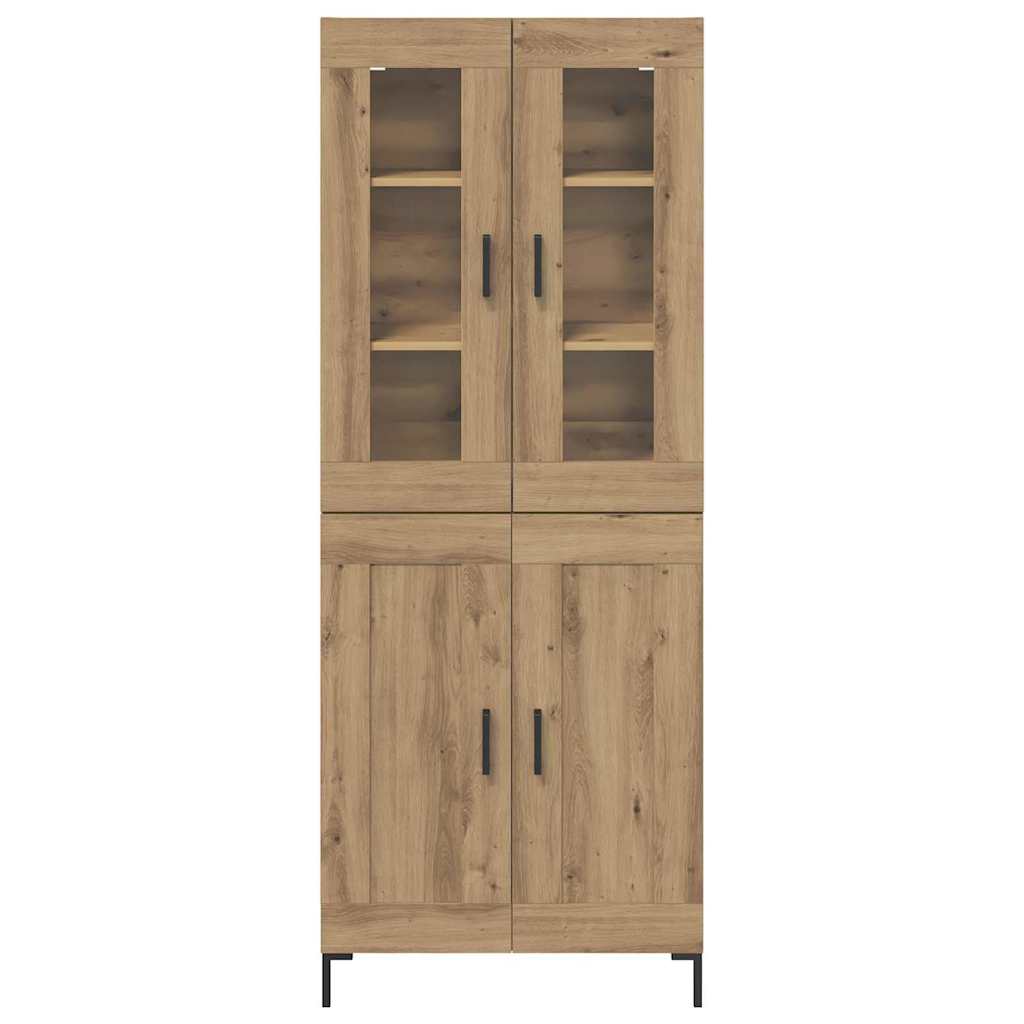 Highboard 2 pcs Artisan Oak Επεξεργασμένο ξύλο - Pakobazaar