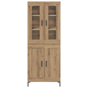 Highboard 2 pcs Artisan Oak Επεξεργασμένο ξύλο - Pakobazaar