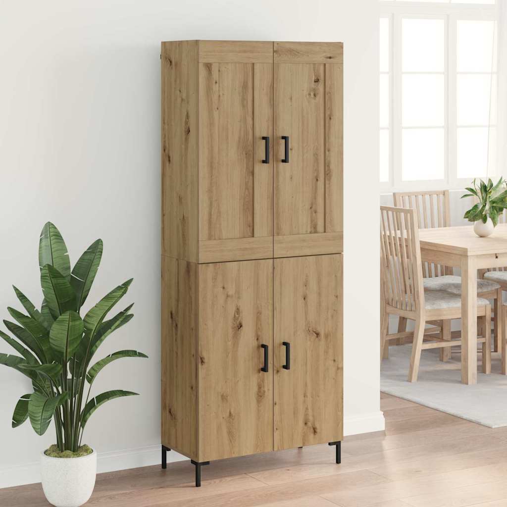 Highboard 2 pcs Artisan Oak Επεξεργασμένο ξύλο