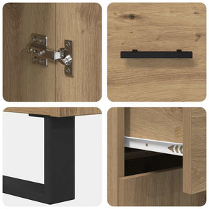 Highboard 2 τμχ. Artisan Oak 69,5 x 34 x 180 εκ.