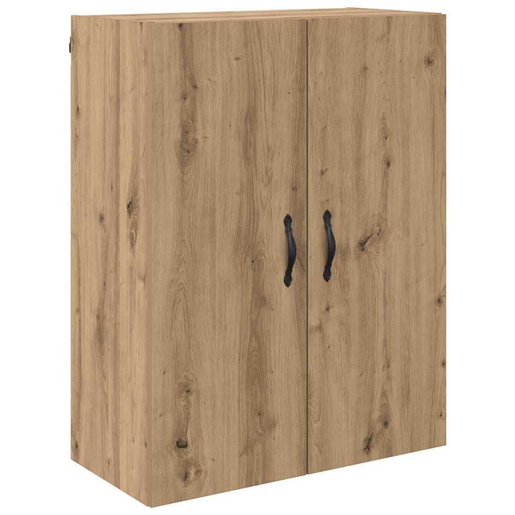 Highboard 2 pcs Artisan Oak Μηχανική ξυλεία και γυαλί - Pakobazaar
