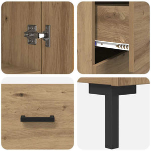 Highboard 2 τμχ. Artisan Oak 69,5 x 34 x 180 εκ.