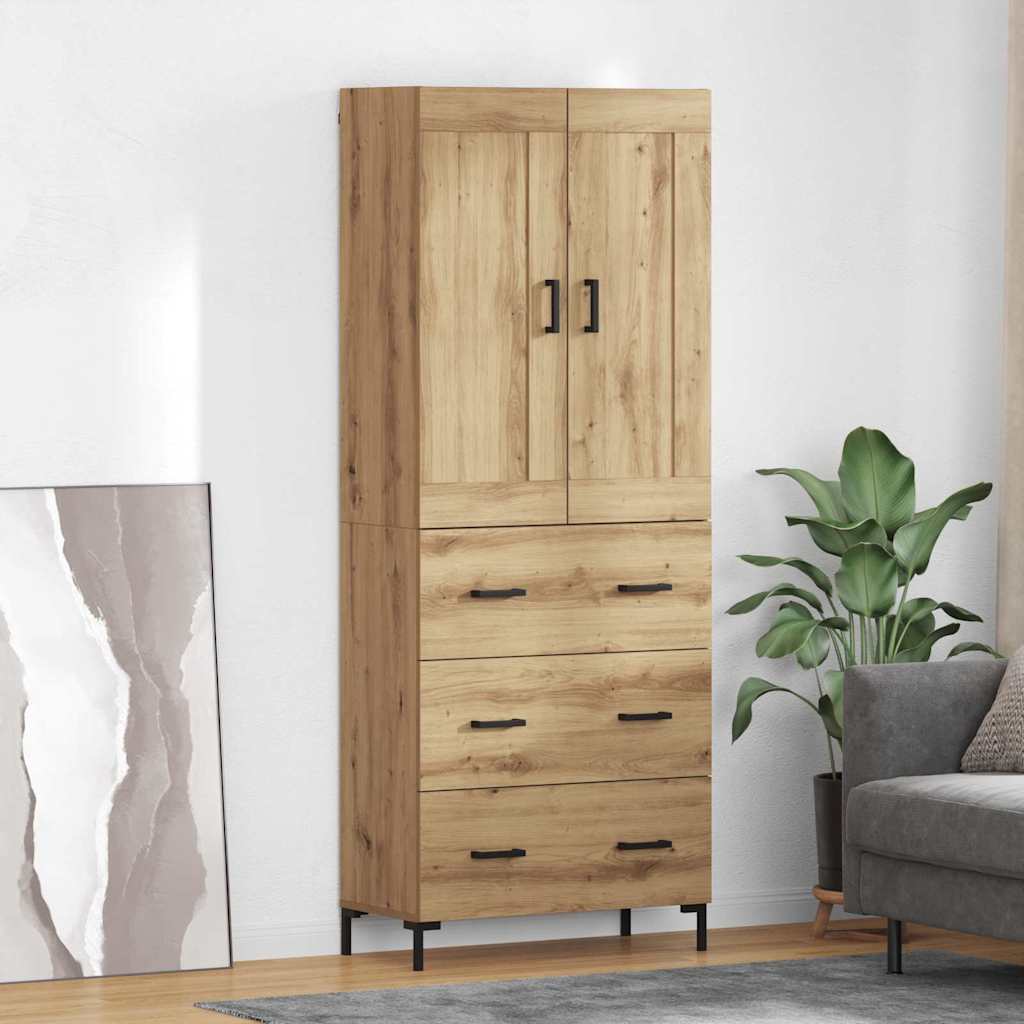 Highboard με συρτάρι 2 pcs Artisan Oak Επεξεργασμένο ξύλο