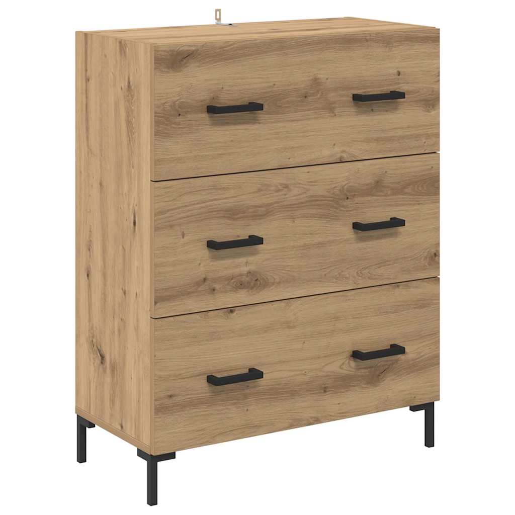 Highboard με συρτάρι 2 pcs Artisan Oak Επεξεργασμένο ξύλο