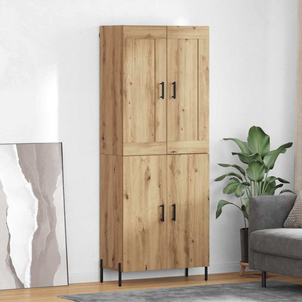 Highboard 2 pcs Artisan Oak Επεξεργασμένο ξύλο