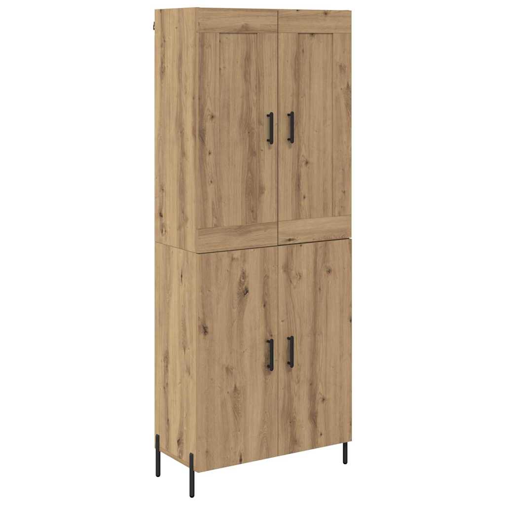 Highboard 2 pcs Artisan Oak Επεξεργασμένο ξύλο