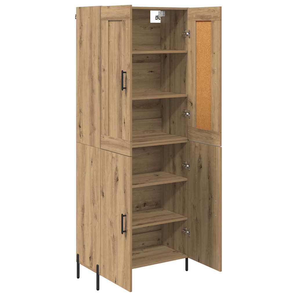 Highboard 2 pcs Artisan Oak Επεξεργασμένο ξύλο