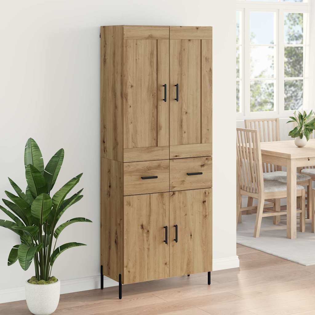 Highboard με συρτάρι 2 pcs Artisan Oak Επεξεργασμένο ξύλο