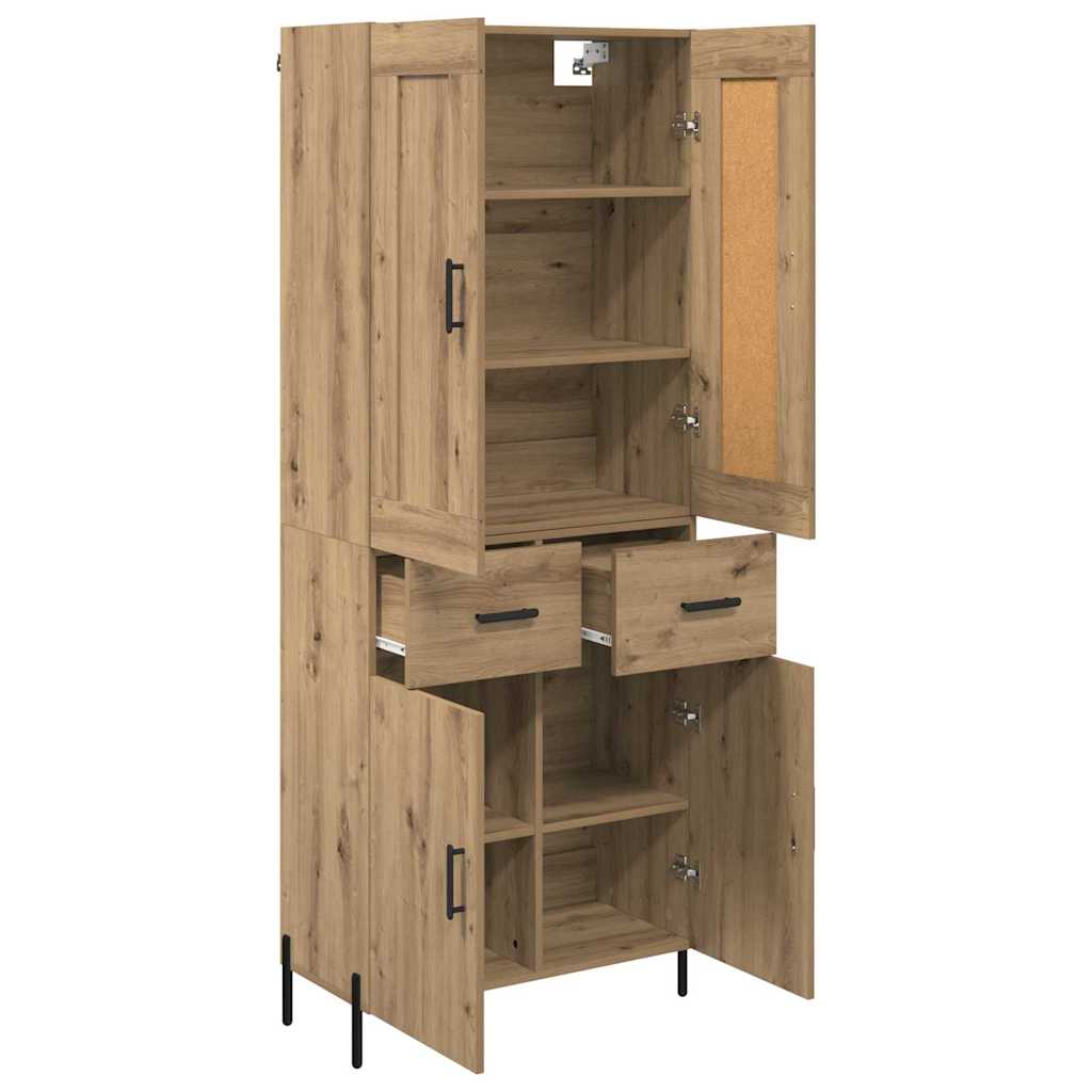 Highboard με συρτάρι 2 pcs Artisan Oak Επεξεργασμένο ξύλο