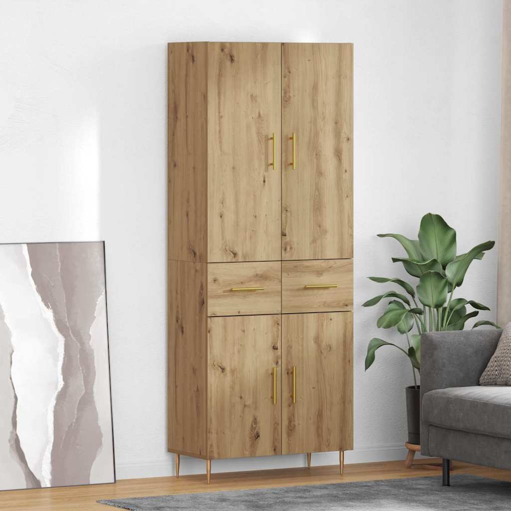 Highboard Artisan Oak 69,5 x 34 x 180 εκ. Επεξεργασμένο ξύλο - Pakobazaar