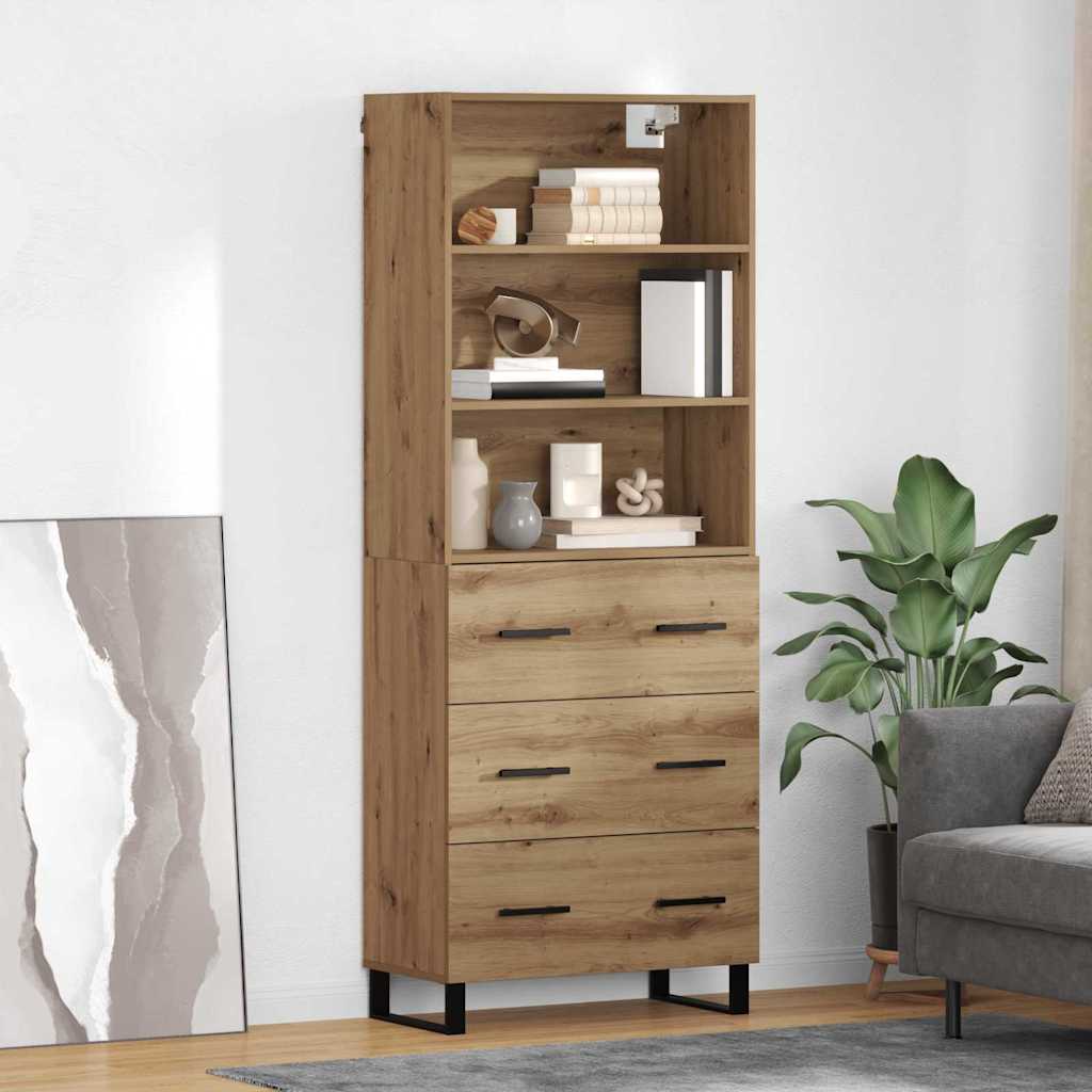 Highboard Artisan Oak 69,5 x 34 x 180 εκ. Επεξεργασμένο ξύλο