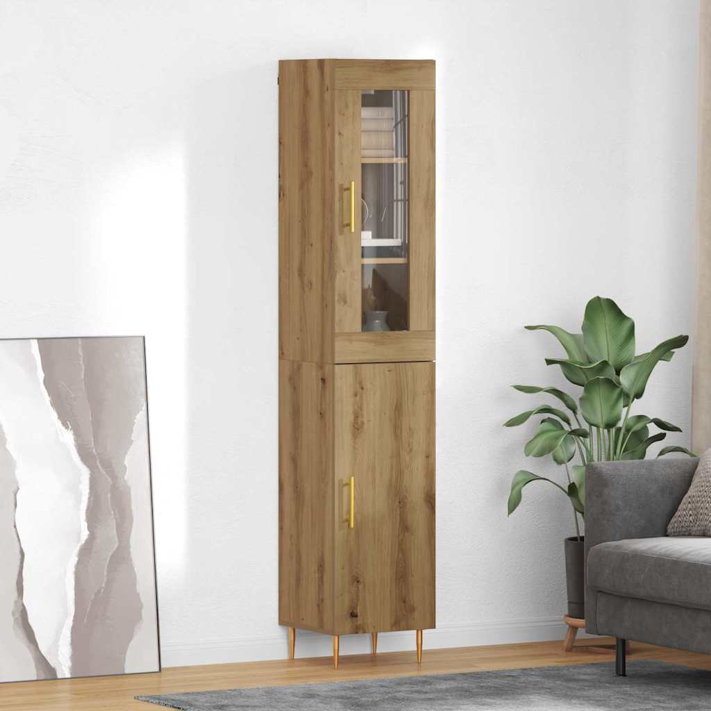 Highboard 2 τμχ. Artisan Oak 34,5 x 34 x 180 εκ.