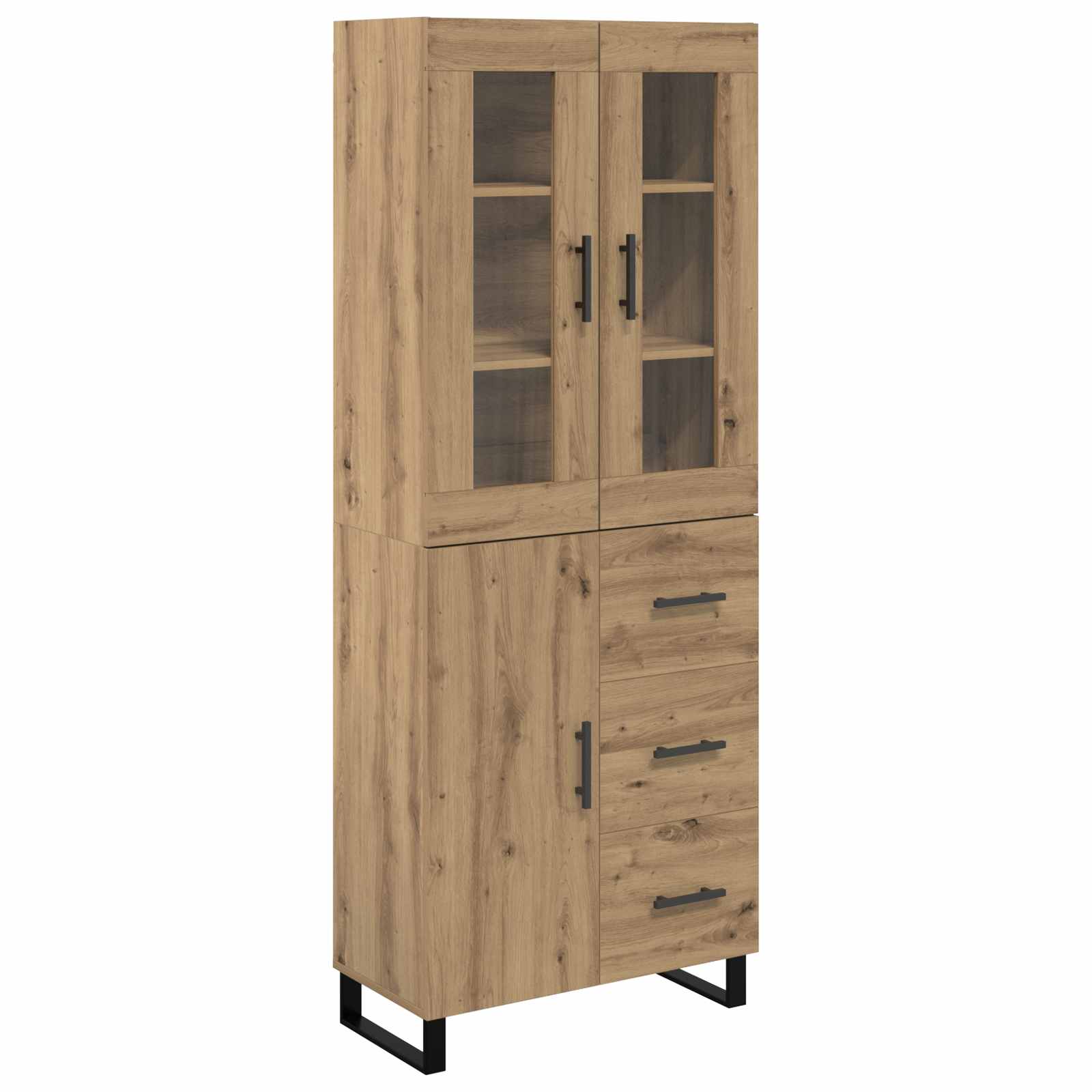 Highboard με συρτάρι 2 pcs Artisan Oak Επεξεργασμένο ξύλο - Pakobazaar