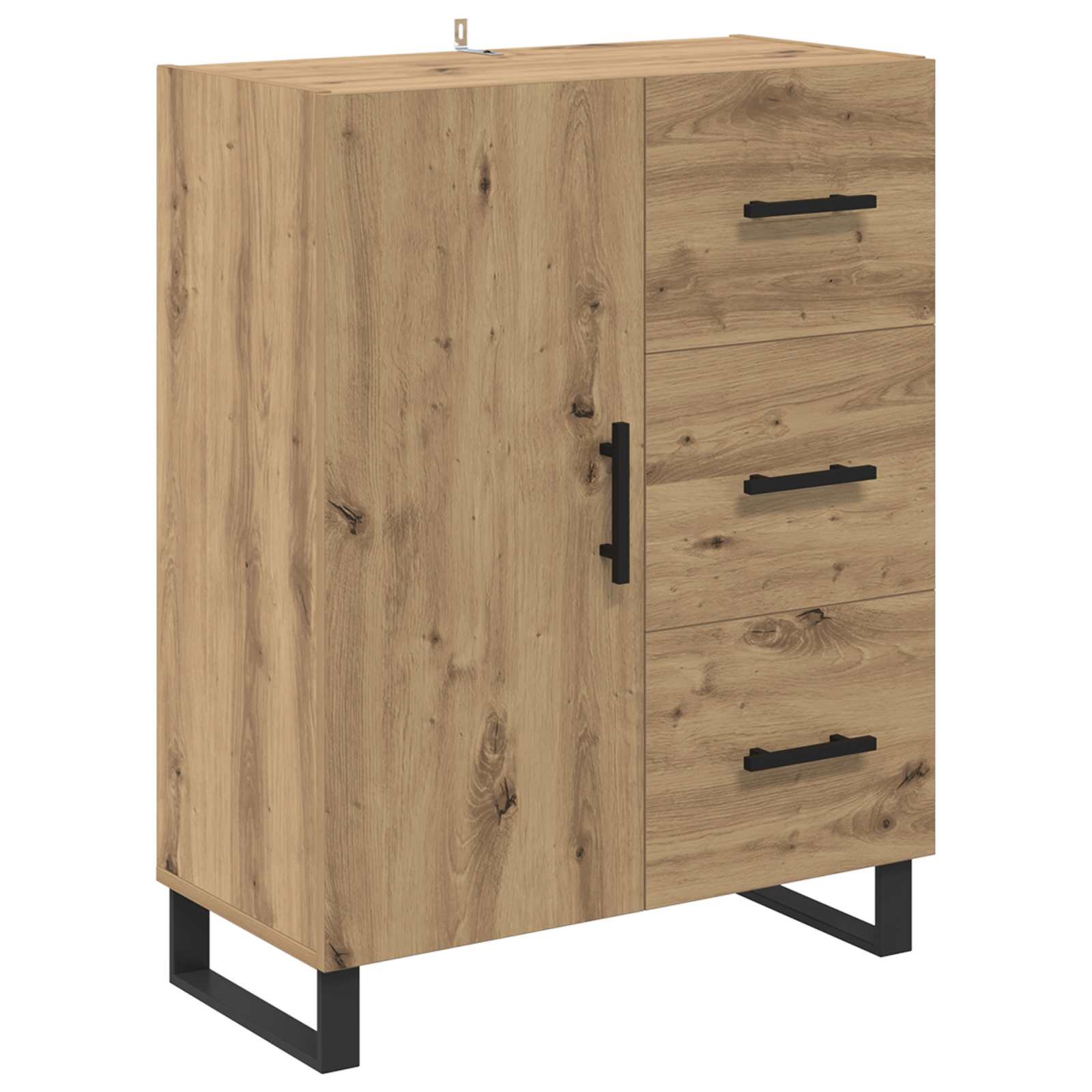 Highboard με συρτάρι 2 pcs Artisan Oak Επεξεργασμένο ξύλο - Pakobazaar