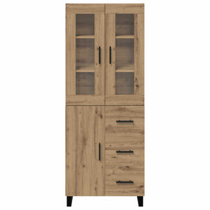 Highboard με συρτάρι 2 pcs Artisan Oak Επεξεργασμένο ξύλο - Pakobazaar
