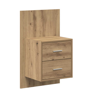 Κεφαλή κρεβατιού με κομοδίνο 3 τμχ. Artisan Oak