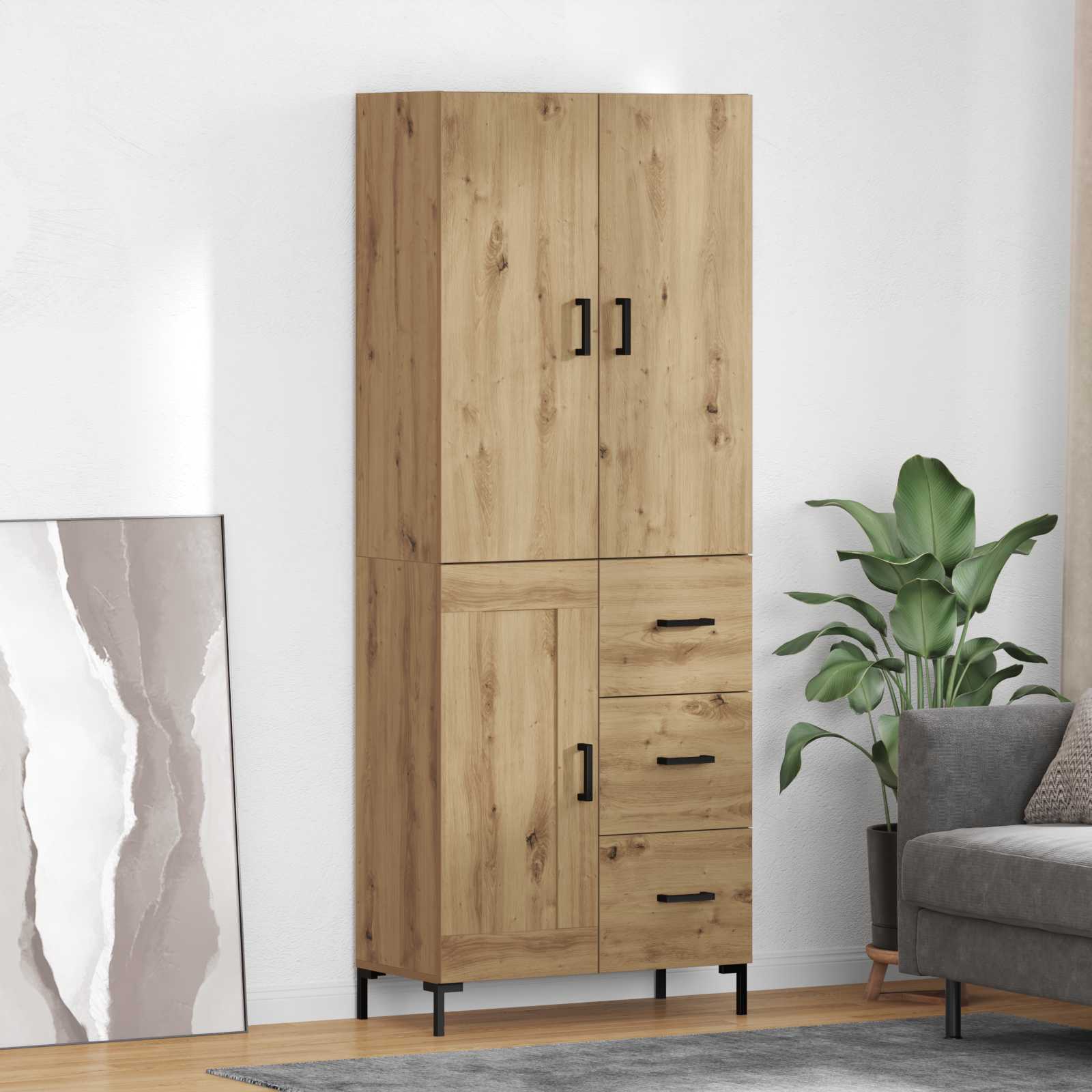 Highboard Artisan Oak 69,5 x 34 x 180 εκ. Επεξεργασμένο ξύλο