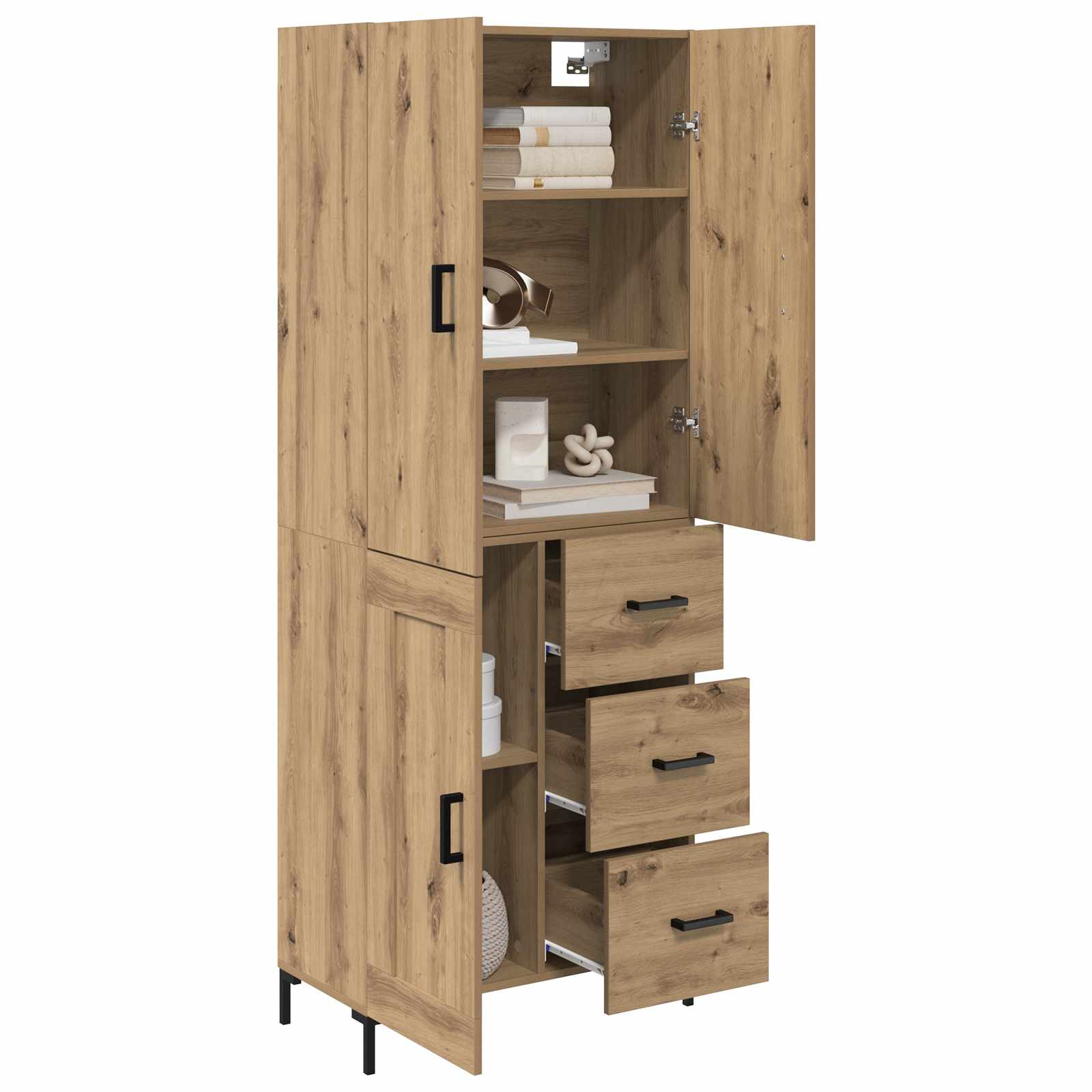 Highboard Artisan Oak 69,5 x 34 x 180 εκ. Επεξεργασμένο ξύλο