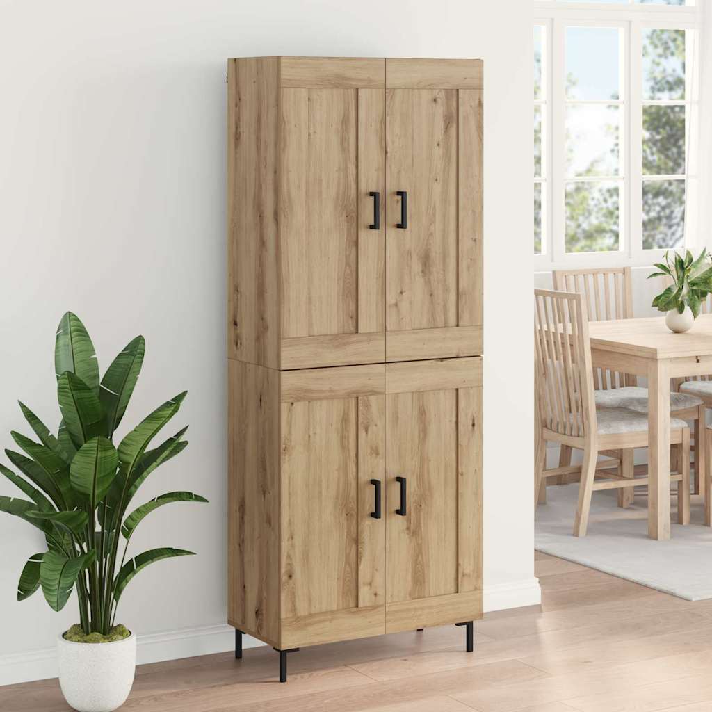 Highboard 2 pcs Artisan Oak Επεξεργασμένο ξύλο - Pakobazaar