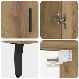 Highboard 2 τμχ. Artisan Oak 69,5 x 32,5 x 180 εκ