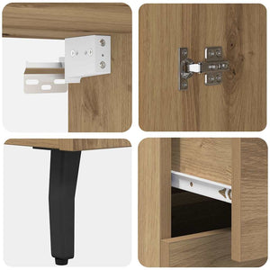 Highboard 2 τμχ. Artisan Oak 69,5 x 32,5 x 180 εκ