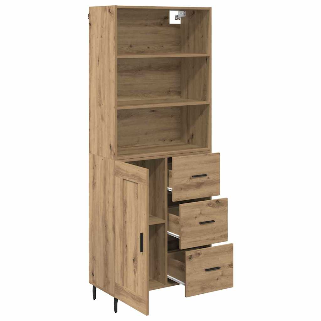 Highboard με συρτάρι Artisan Oak 69,5 x 34 x 180 εκ.