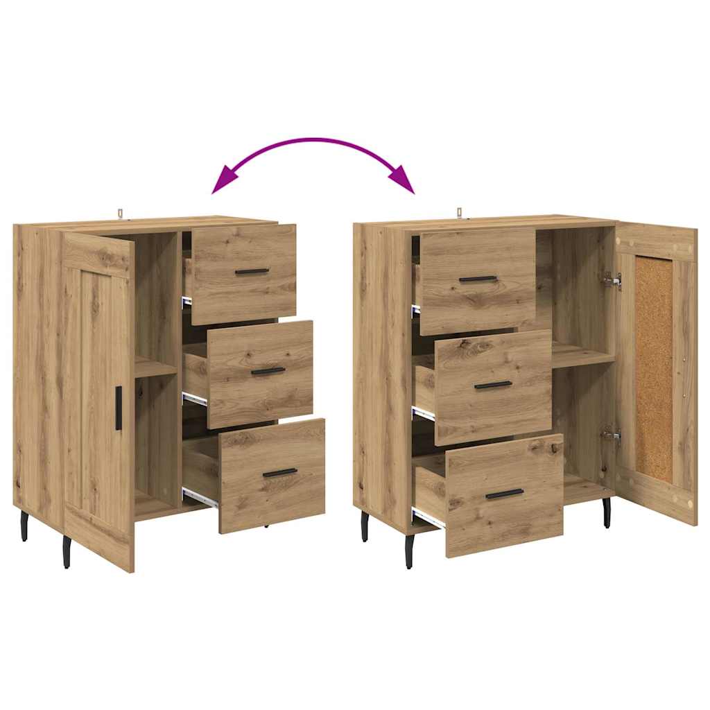 Highboard με συρτάρι Artisan Oak 69,5 x 34 x 180 εκ.