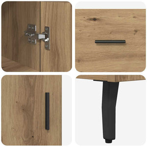 Highboard Artisan Oak 34,5 x 34 x 180 εκ. Επεξεργασμένο Ξύλο