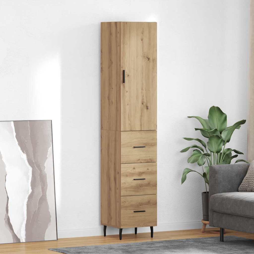 Highboard Artisan Oak 34,5 x 34 x 180 εκ. Επεξεργασμένο ξύλο