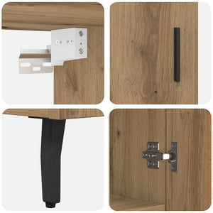Highboard 2 pcs Artisan Oak 69,5 x 34 x 180 εκ. - Pakobazaar