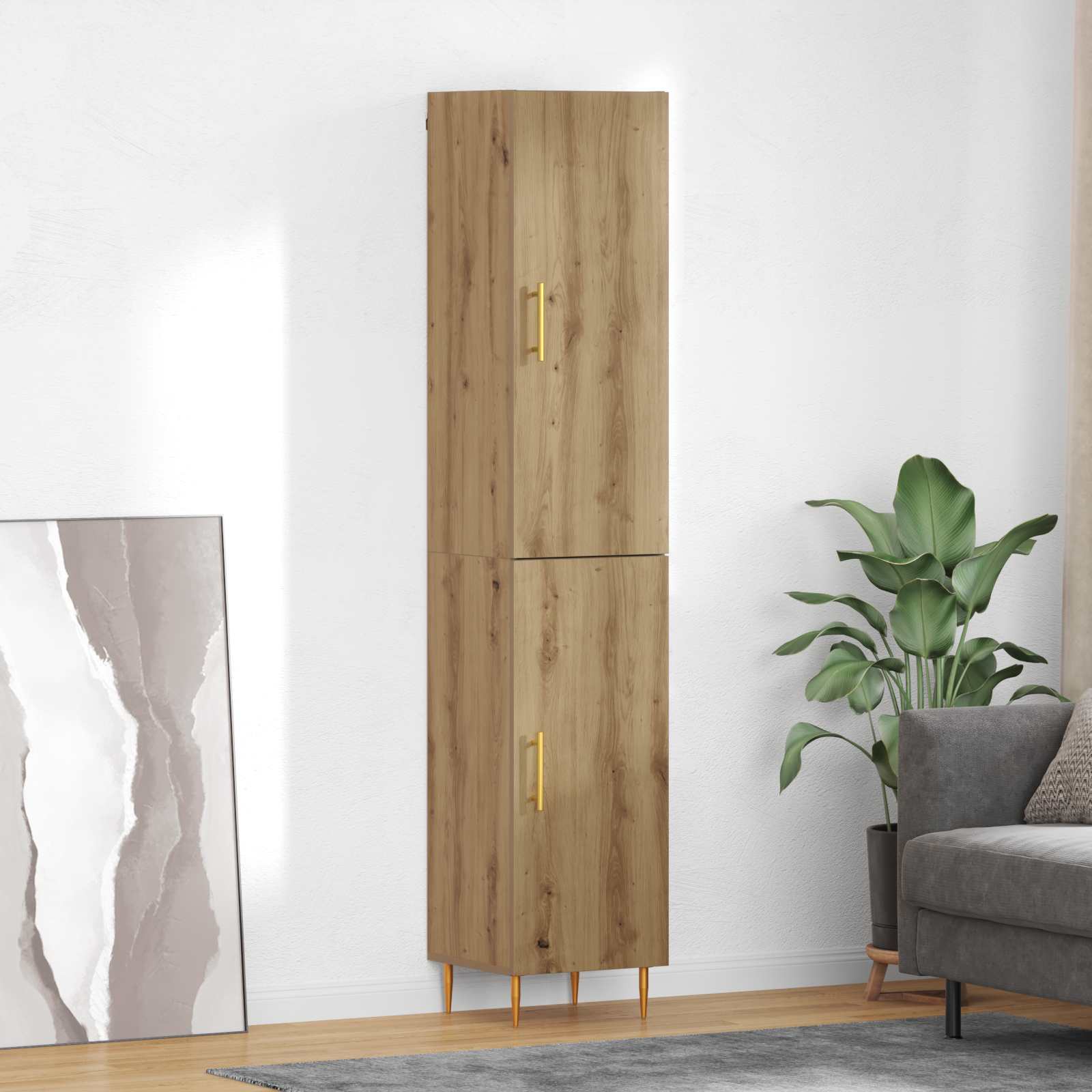 Highboard 2 τμχ. Artisan Oak 34,5 x 34 x 180 εκ.