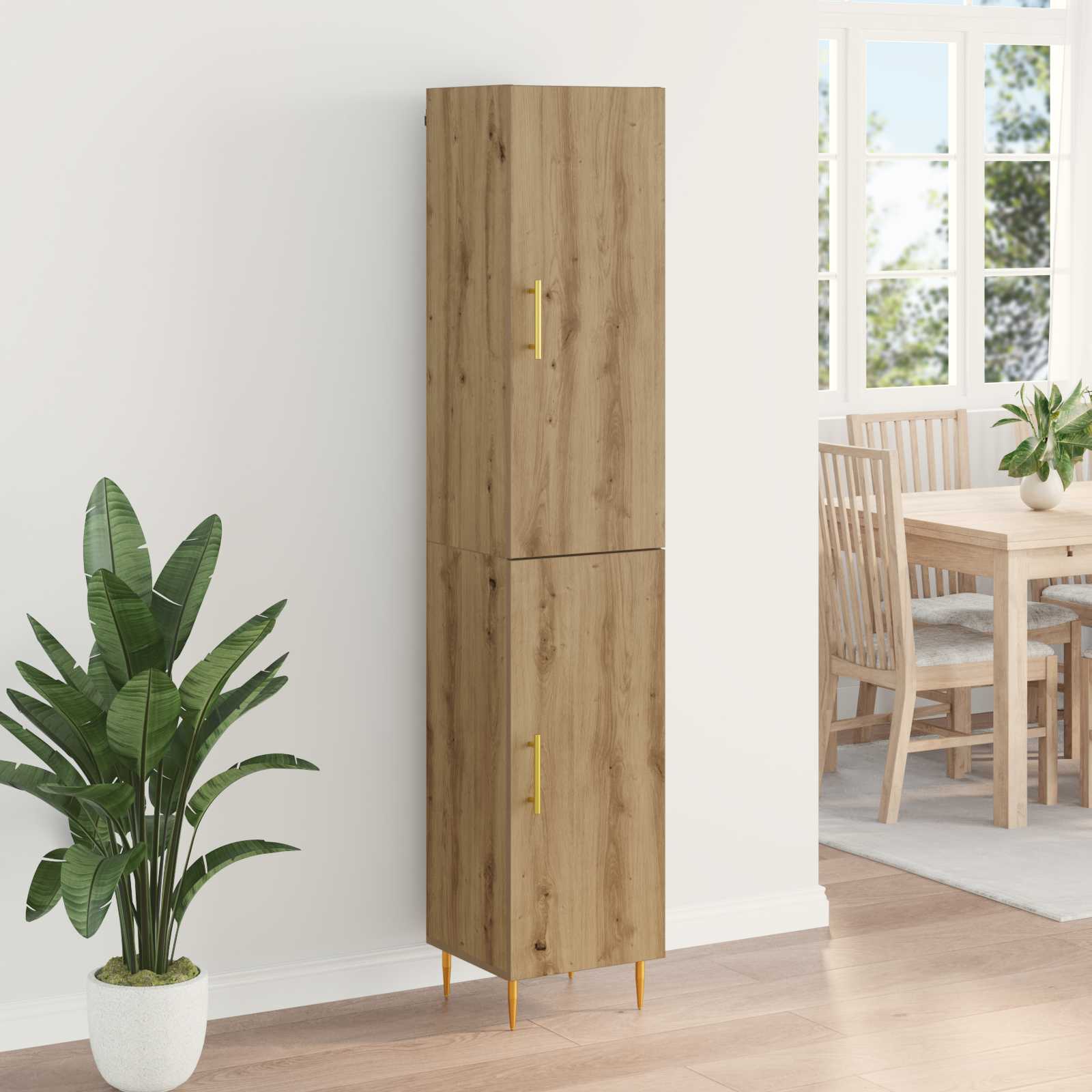 Highboard 2 τμχ. Artisan Oak 34,5 x 34 x 180 εκ.