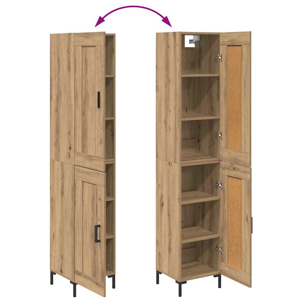 Highboard Artisan Oak 34,5 x 34 x 180 εκ. Επεξεργασμένο ξύλο - Pakobazaar