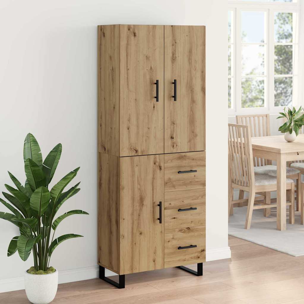 Highboard με συρτάρι 2 pcs Artisan Oak 69,5 x 34 x 180 εκ. - Pakobazaar