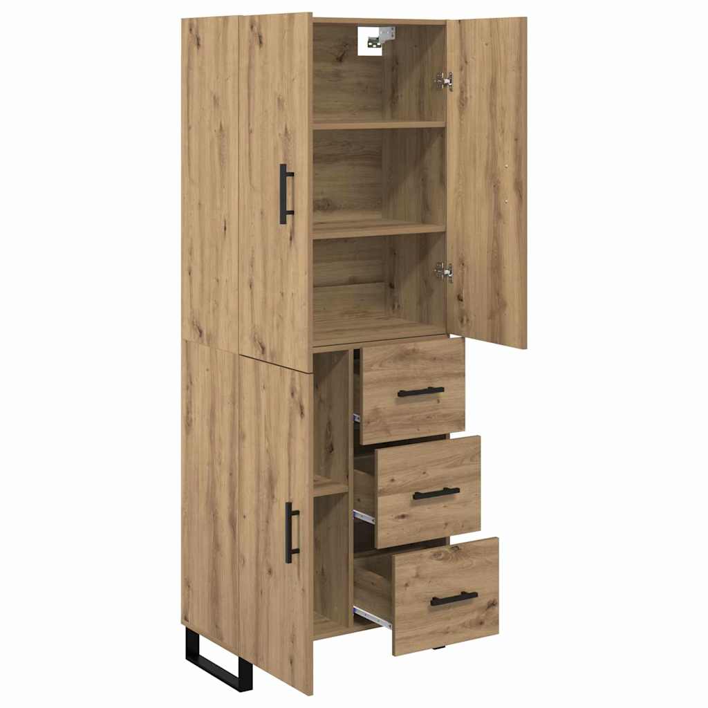 Highboard με συρτάρι 2 pcs Artisan Oak 69,5 x 34 x 180 εκ. - Pakobazaar