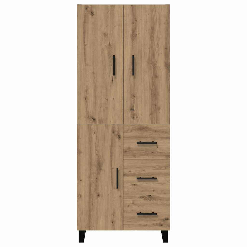 Highboard με συρτάρι 2 pcs Artisan Oak 69,5 x 34 x 180 εκ. - Pakobazaar