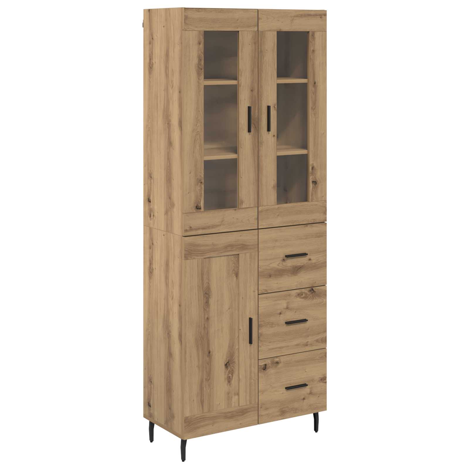 Highboard με συρτάρι 2 pcs Artisan Oak Επεξεργασμένο ξύλο