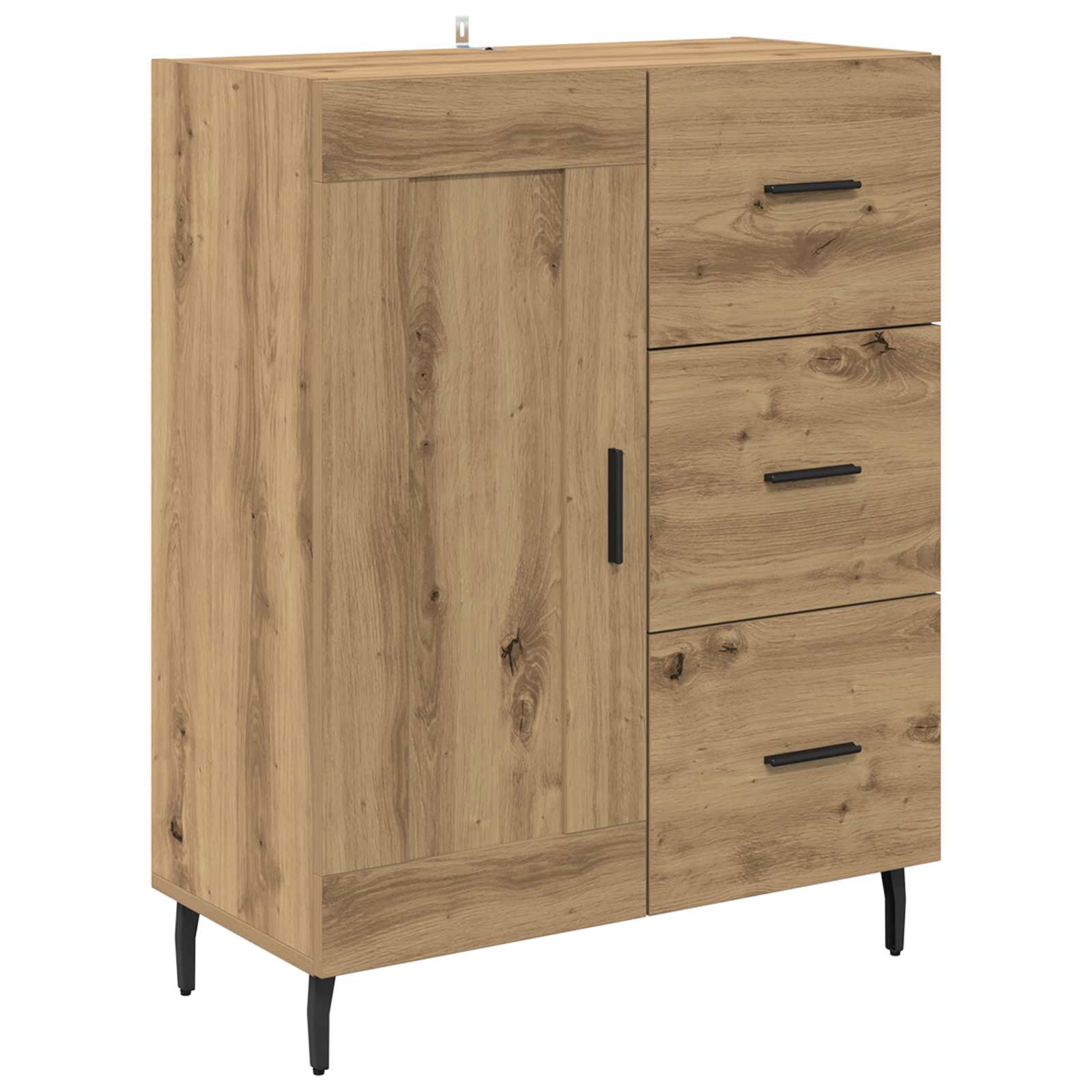 Highboard με συρτάρι 2 pcs Artisan Oak Επεξεργασμένο ξύλο