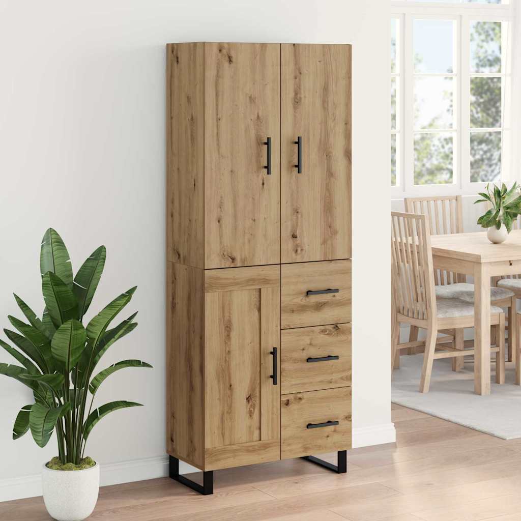 Highboard με συρτάρι 2 pcs Artisan Oak 69,5 x 34 x 180 εκ. - Pakobazaar