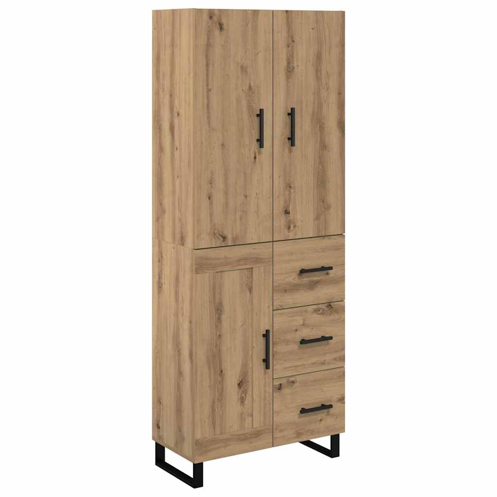 Highboard με συρτάρι 2 pcs Artisan Oak 69,5 x 34 x 180 εκ. - Pakobazaar