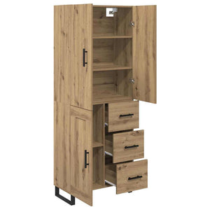 Highboard με συρτάρι 2 pcs Artisan Oak 69,5 x 34 x 180 εκ. - Pakobazaar