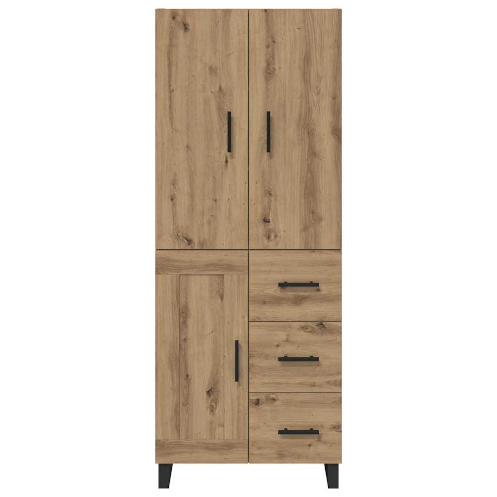 Highboard με συρτάρι 2 pcs Artisan Oak 69,5 x 34 x 180 εκ. - Pakobazaar
