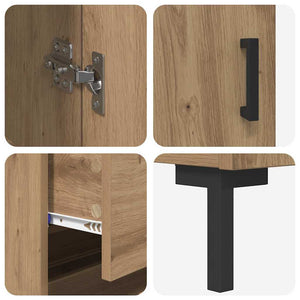Highboard 2 τμχ. Artisan Oak 69,5 x 34 x 180 εκ.