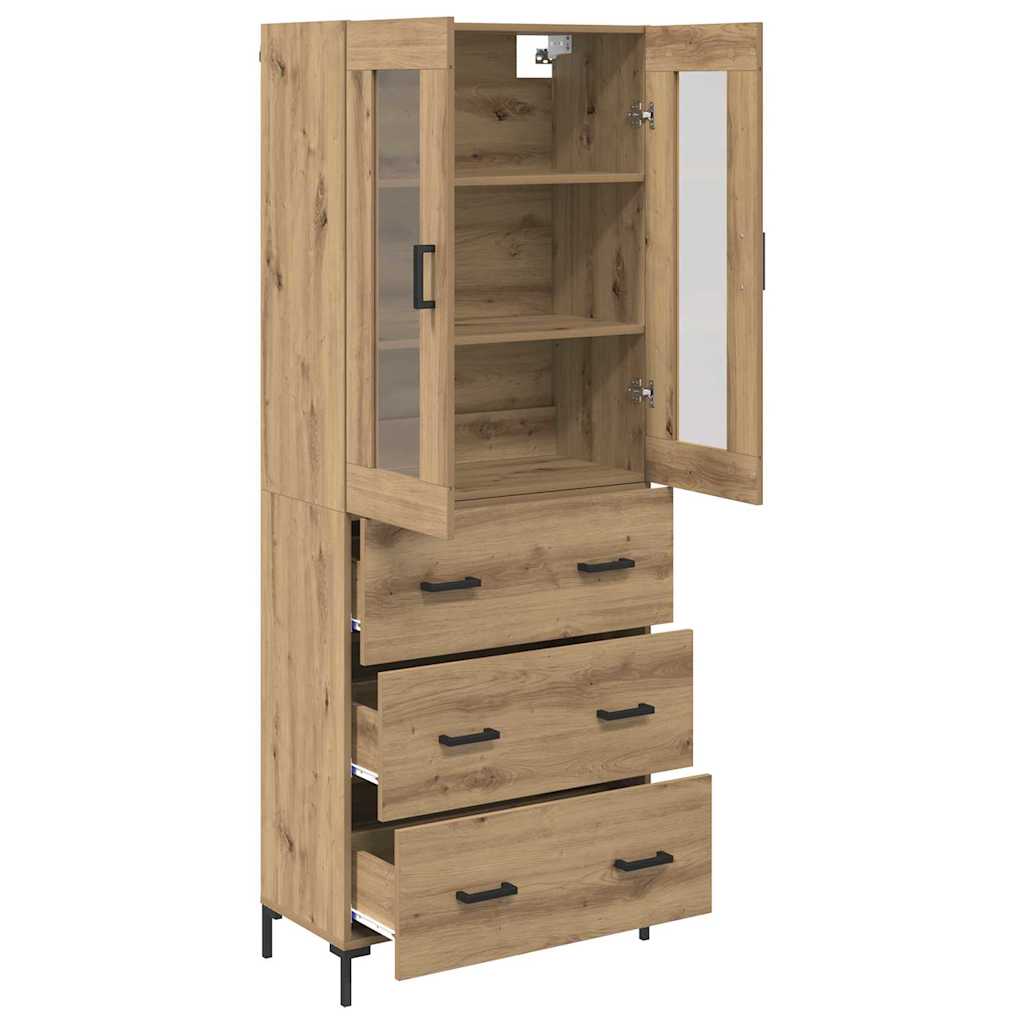 Highboard με συρτάρι 2 pcs Artisan Oak Επεξεργασμένο ξύλο