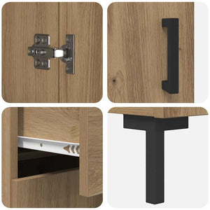 Highboard 2 τμχ. Artisan Oak 69,5 x 34 x 180 εκ. - Pakobazaar