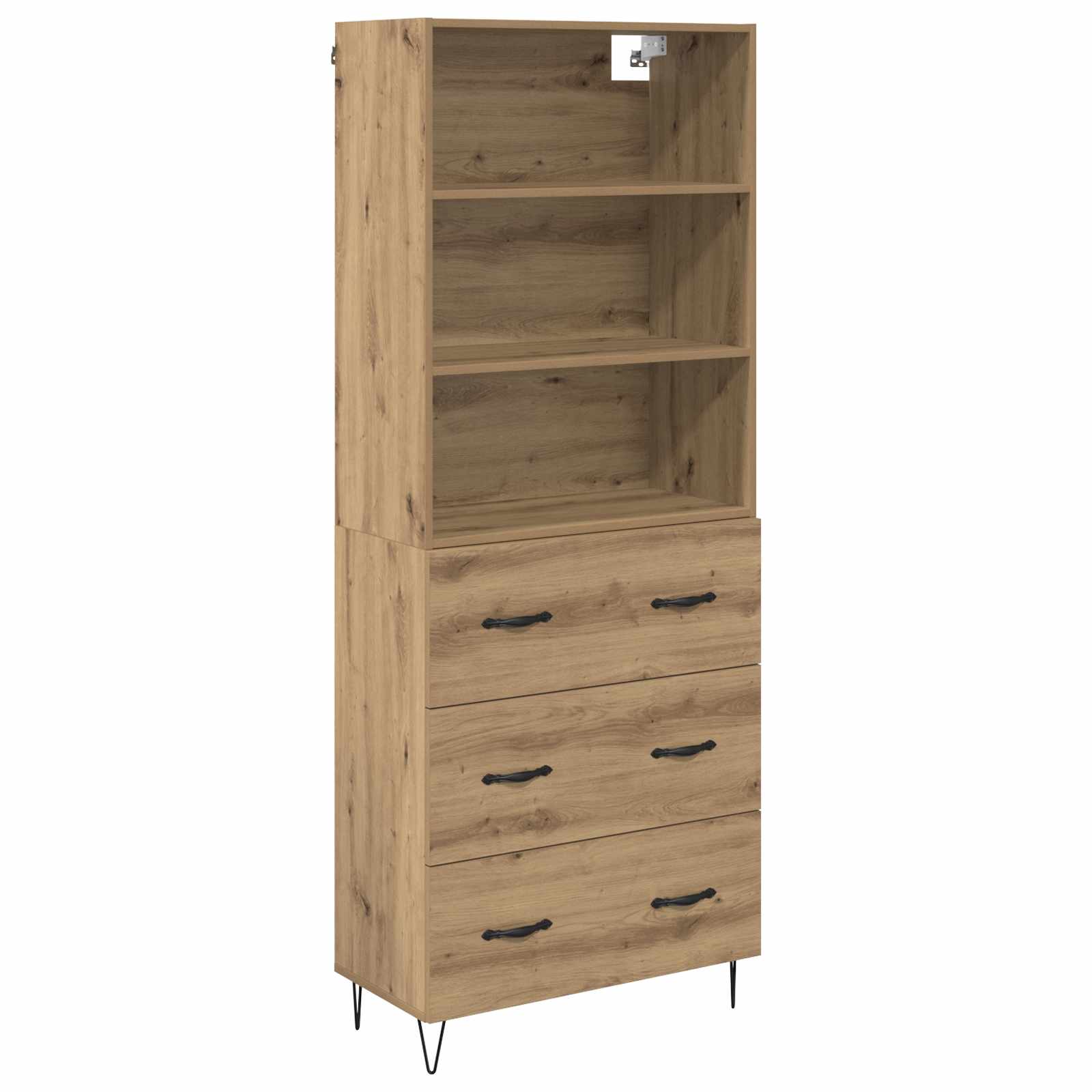Highboard με συρτάρι 2 pcs Artisan Oak Επεξεργασμένο ξύλο
