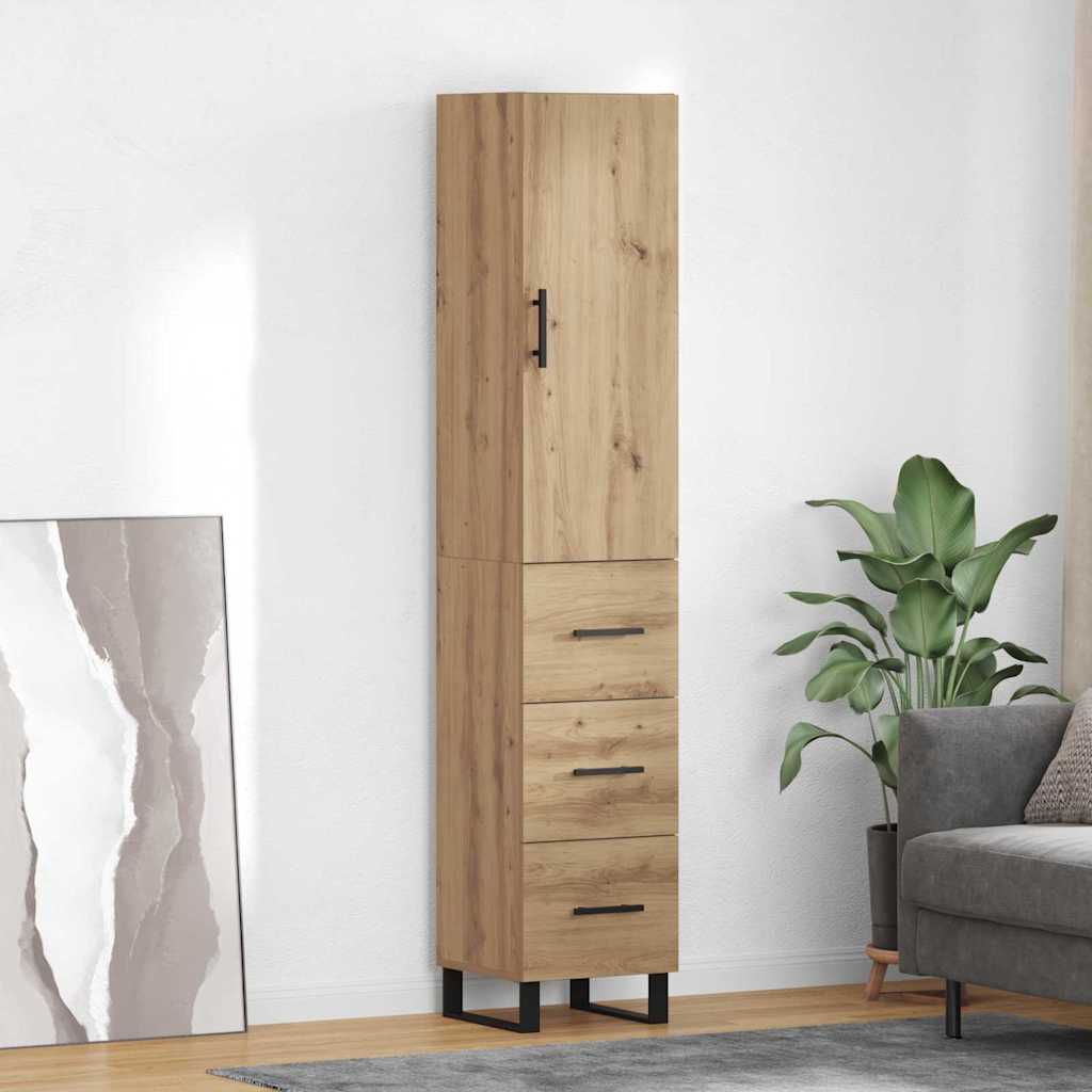 Highboard Artisan Oak 34,5 x 34 x 180 εκ. Επεξεργασμένο ξύλο - Pakobazaar